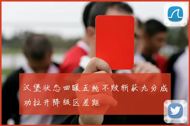 汉堡状态回暖五轮不败斩获九分成功拉开降级区差距
